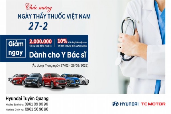 KHUYẾN MẠI ĐẶC BIỆT NHÂN NGÀY THẦY THUỐC VIỆT NAM 27/2