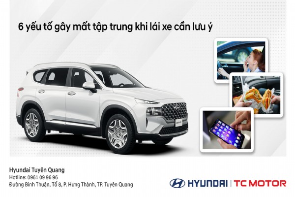 6 YẾU TỐ GÂY MẤT TẬP TRUNG KHI LÁI XE CẦN LƯU Ý