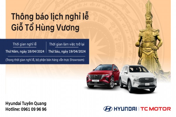 THÔNG BÁO LỊCH NGHỈ LỄ GIỖ TỔ HÙNG VƯƠNG